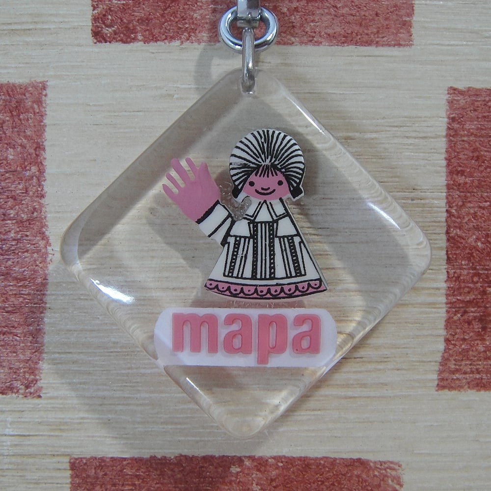 レトロ キーホルダーKEY SMILEY COM