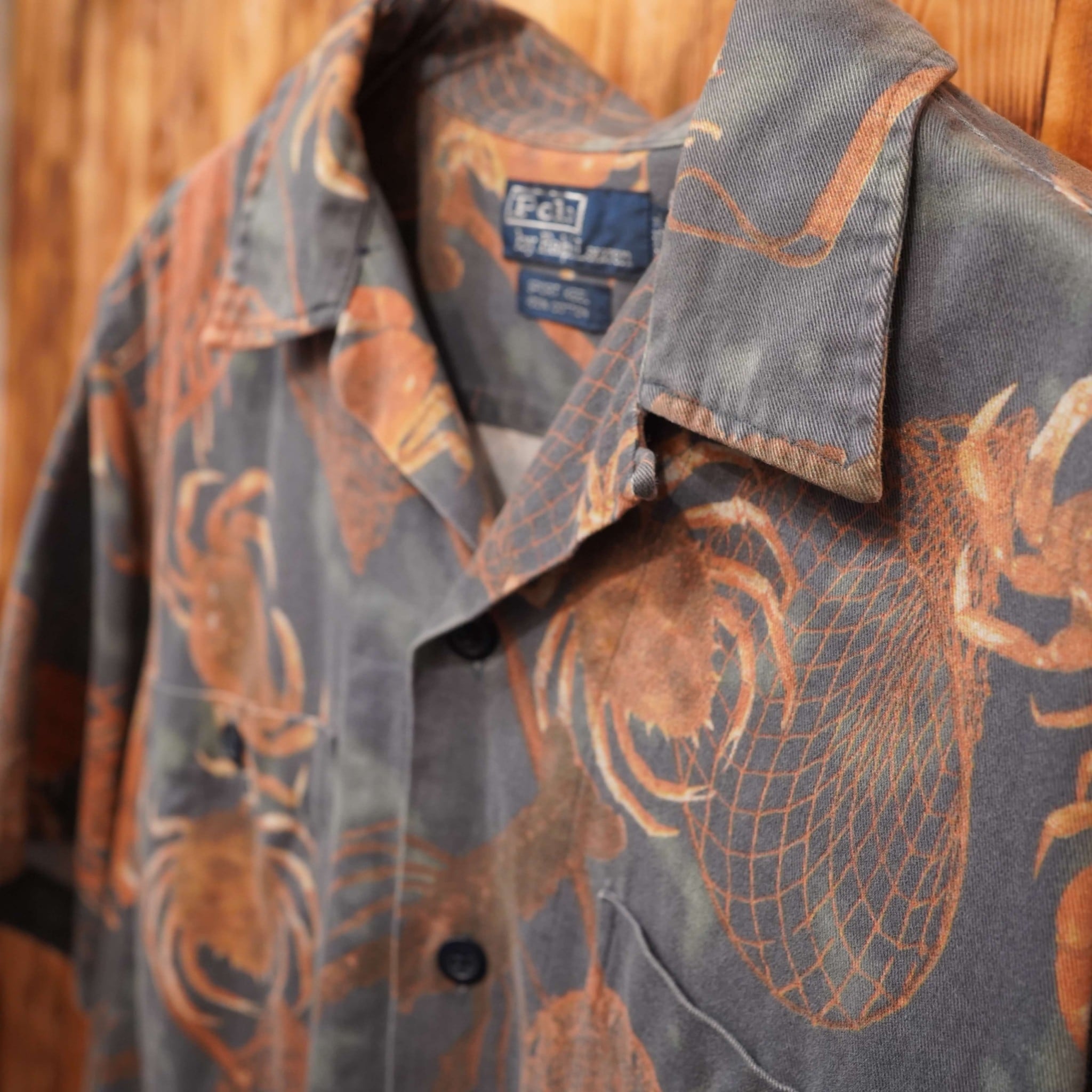 90s ralphlauren 開襟シャツ オープンカラーシャツ M/ラルフローレン