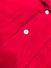 50〜60s WOODBURY CORDUROY OPEN COLLAR SHIRT MADE IN USA Size L