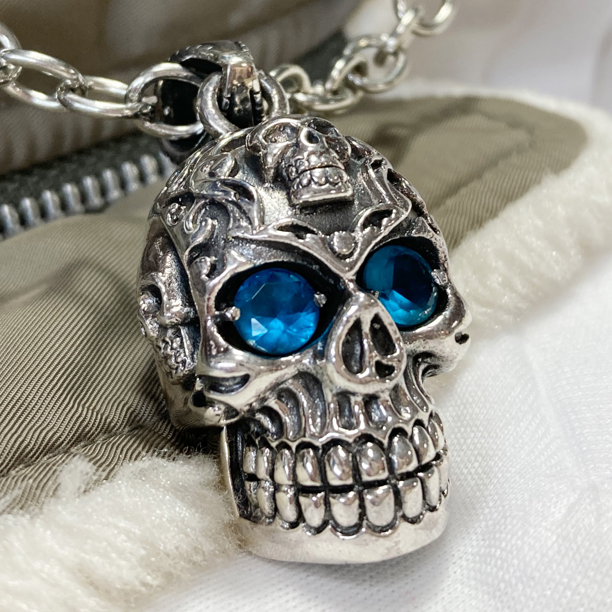 SKULL スカル 925シルバー ペンダント/トップ CS-057