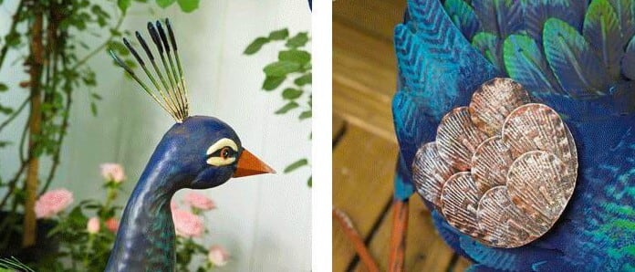 オブジェ 孔雀 彫像 置物 装飾品 アート おしゃれ かわいい 庭 オブジェ 孔雀 彫像 置物 装飾品 アート おしゃれ かわいい 庭