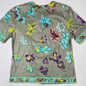 LEONARD レオナール フローラル 花柄 半袖Tシャツ カットソー M/レディース