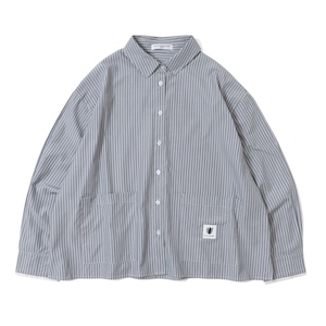APD STRIPE POCKET SHIRT / GRAY