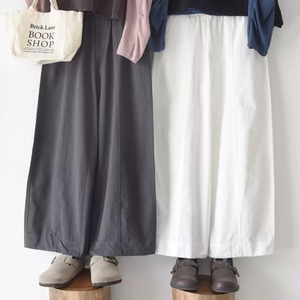 3色／ステッチコットンワイドパンツ ・10647
