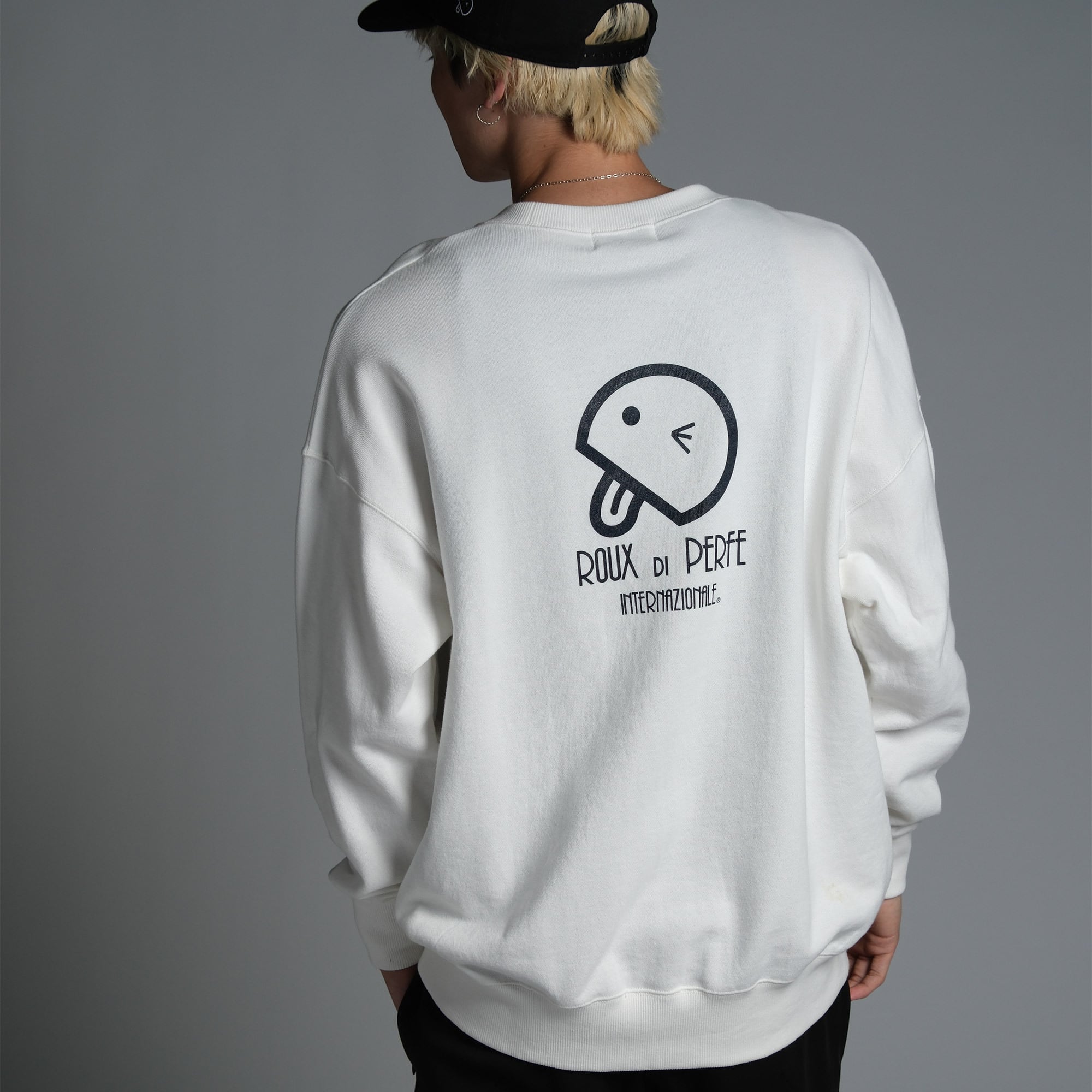 日本製バックプリントトレーナー | ROUX DI PERFE INTERNAZIONALE ルゥ