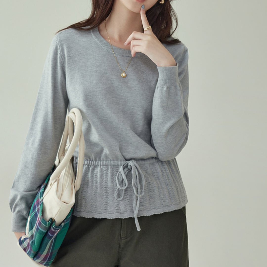 drawstring waist pullover