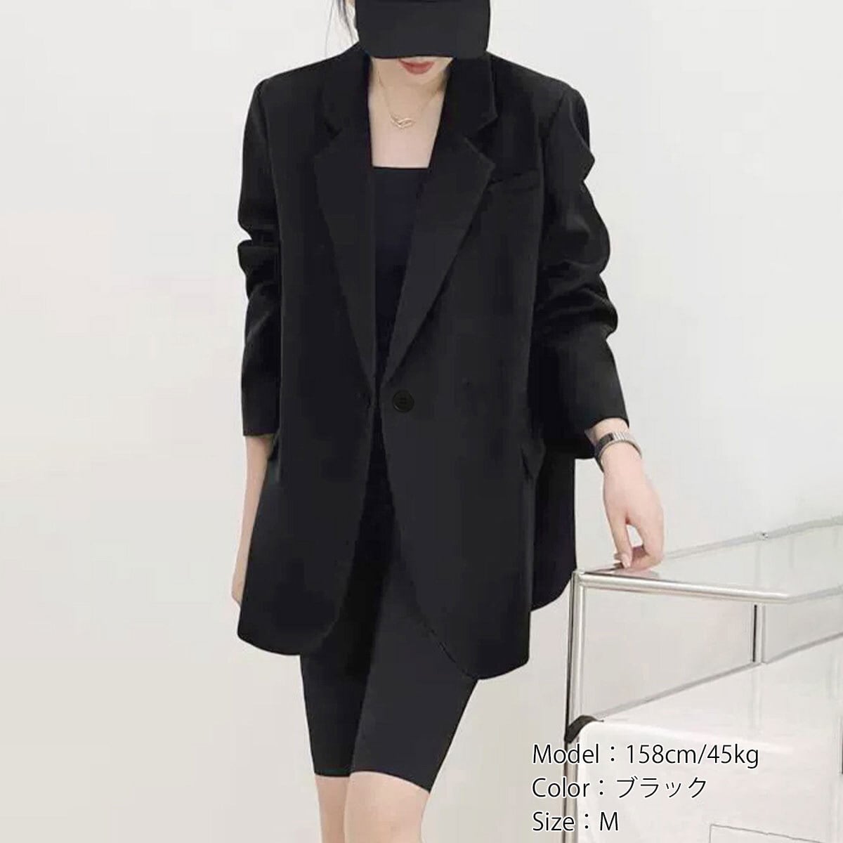 テーラード ジャケット スーツ レディース 春夏秋 アウター 韓国 きれいめ 大人 シンプル 通勤 ビジネス オフィス カジュアル OL 仕事 上品 軽量 ゆったり 体型カバー 大人可愛い 大人女子