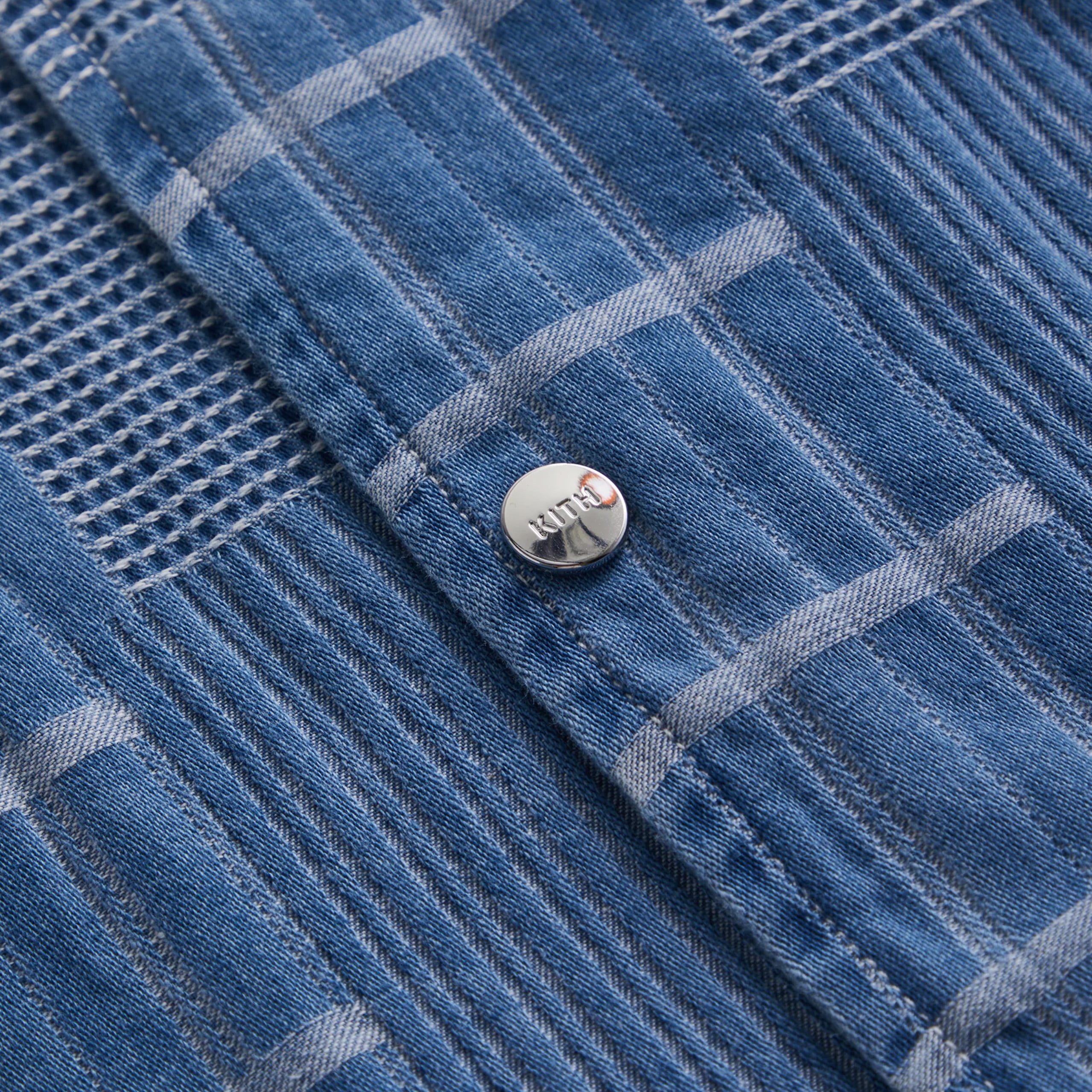 KITH Japanese Indigo Jacquard Coaches Jacket | Wolf Wall World
