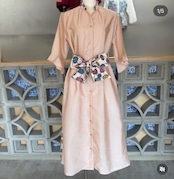 ワイドリボンkariyushiワンピース pink