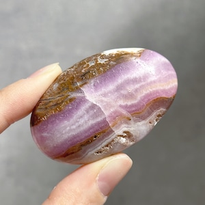 ピンクアラゴナイト パームストーン41◇Pink Aragonite Palm Stone◇天然石・鉱物・パワーストーン