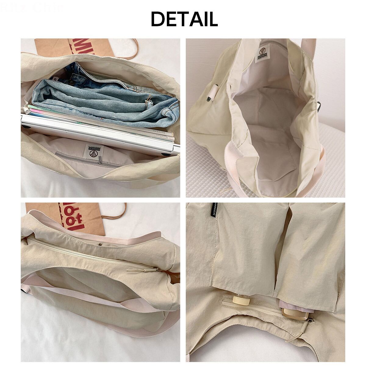 ナイロン トートバッグ 大容量 軽量 レディース メンズ 韓国 ショルダーバッグ 大人 カジュアル 通勤 通学 A4対応 ホーボーバッグ マザーズバッグ おしゃれ 大人可愛い 大人女子