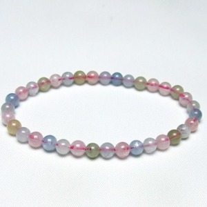 ミックスカラーベリル ブレスレット 5mm 一点物 メール便可 [M便 1/10] 111-48806