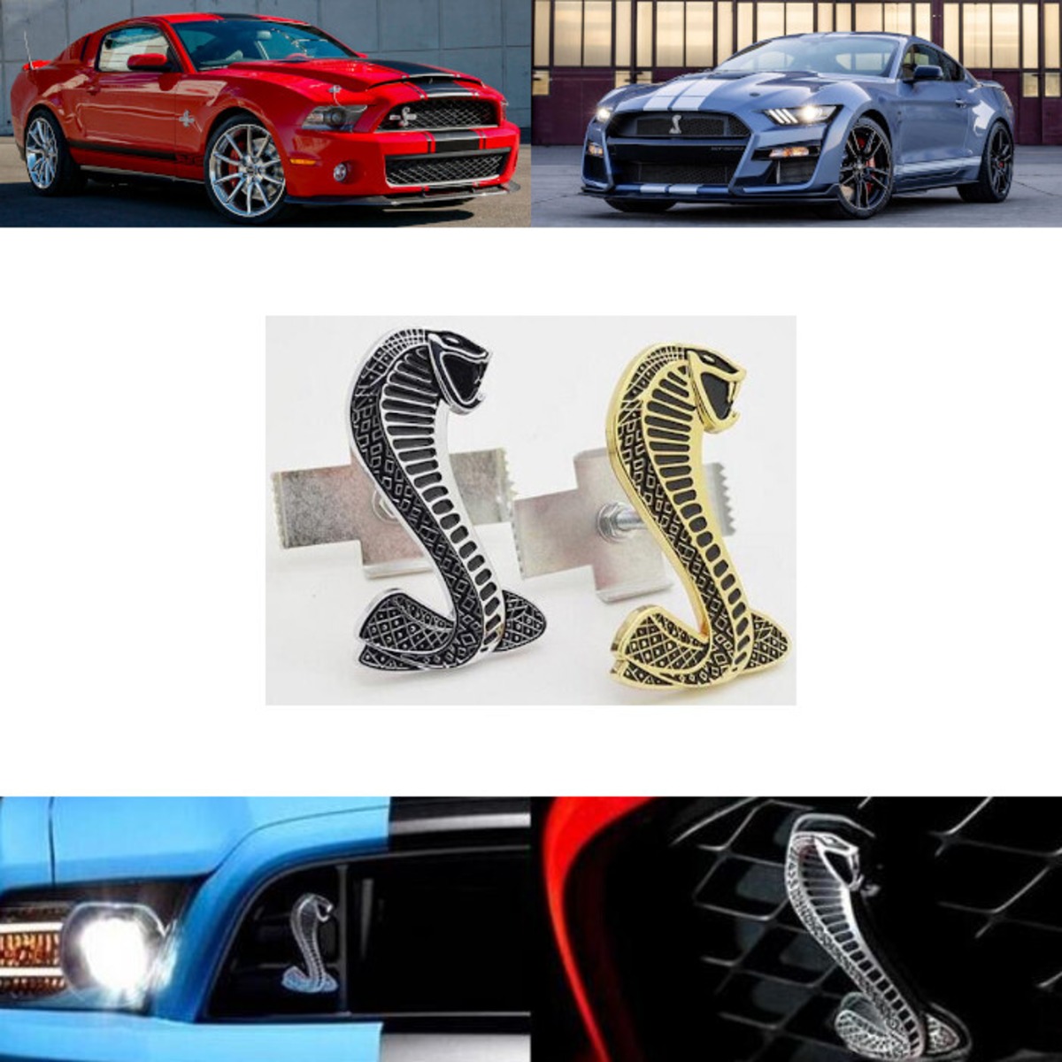 エンブレム バッジ コブラ フロントグリル用 フォード Ford マスタング 
