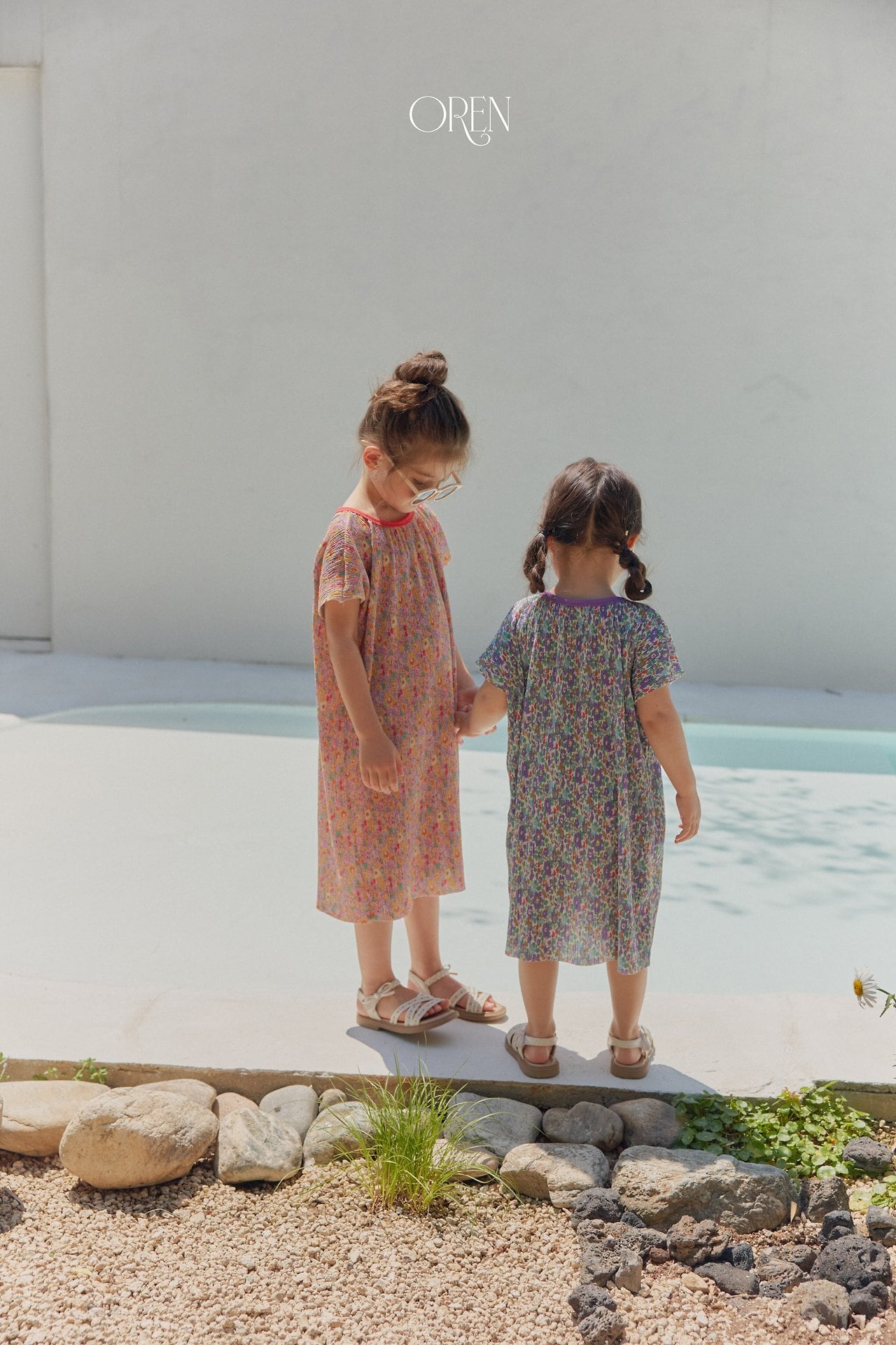 【6/11〆予約】<OREN> Rosy pleated dress