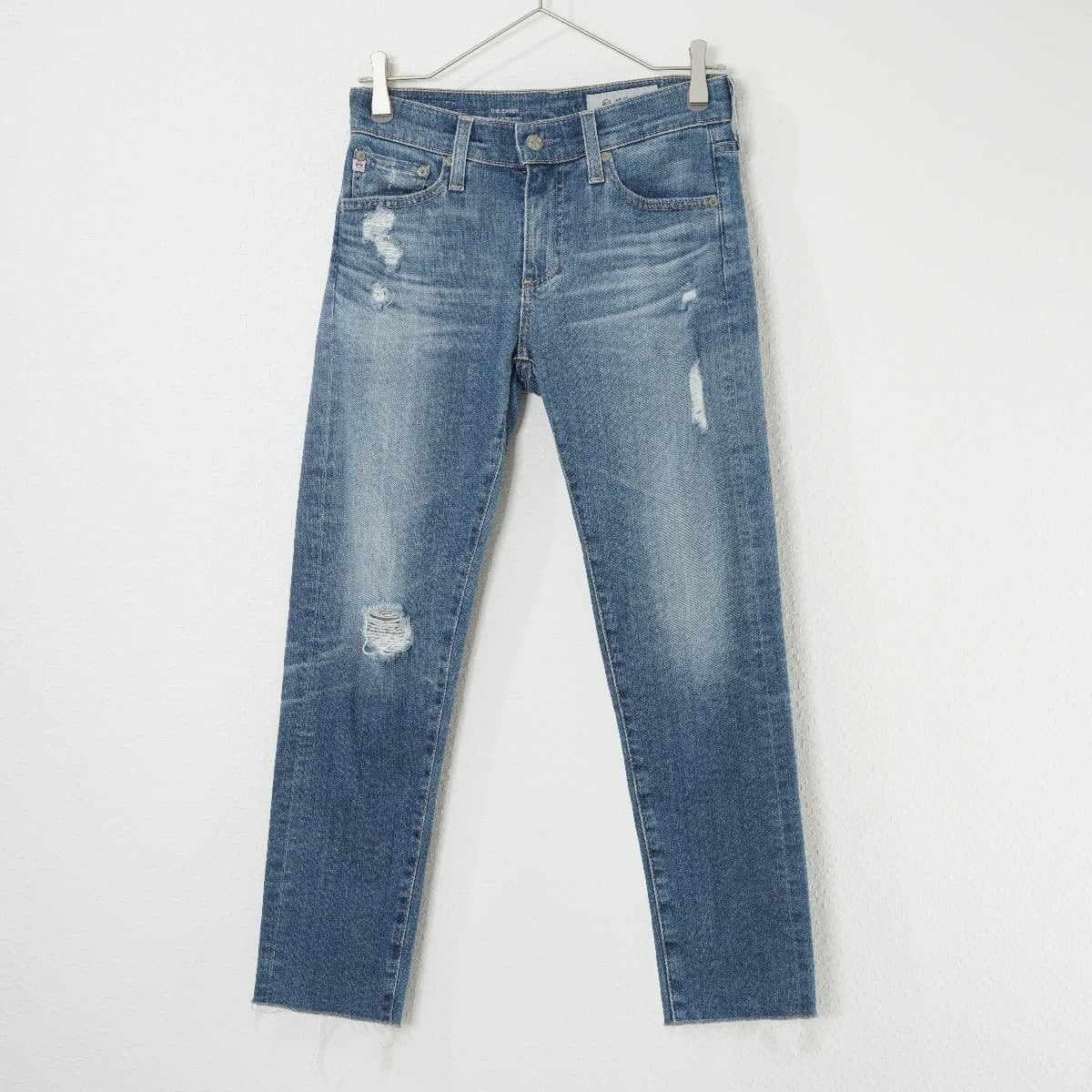 AG エージー アドリアーノゴールドシュミット THE CASEY relaxed skinny ankle スキニーアンクルデニム ジーンズ  ダメージ加工 パンツ 24 | 「フクル」ファッションブランドユーズドセレクトショップ powered by BASE