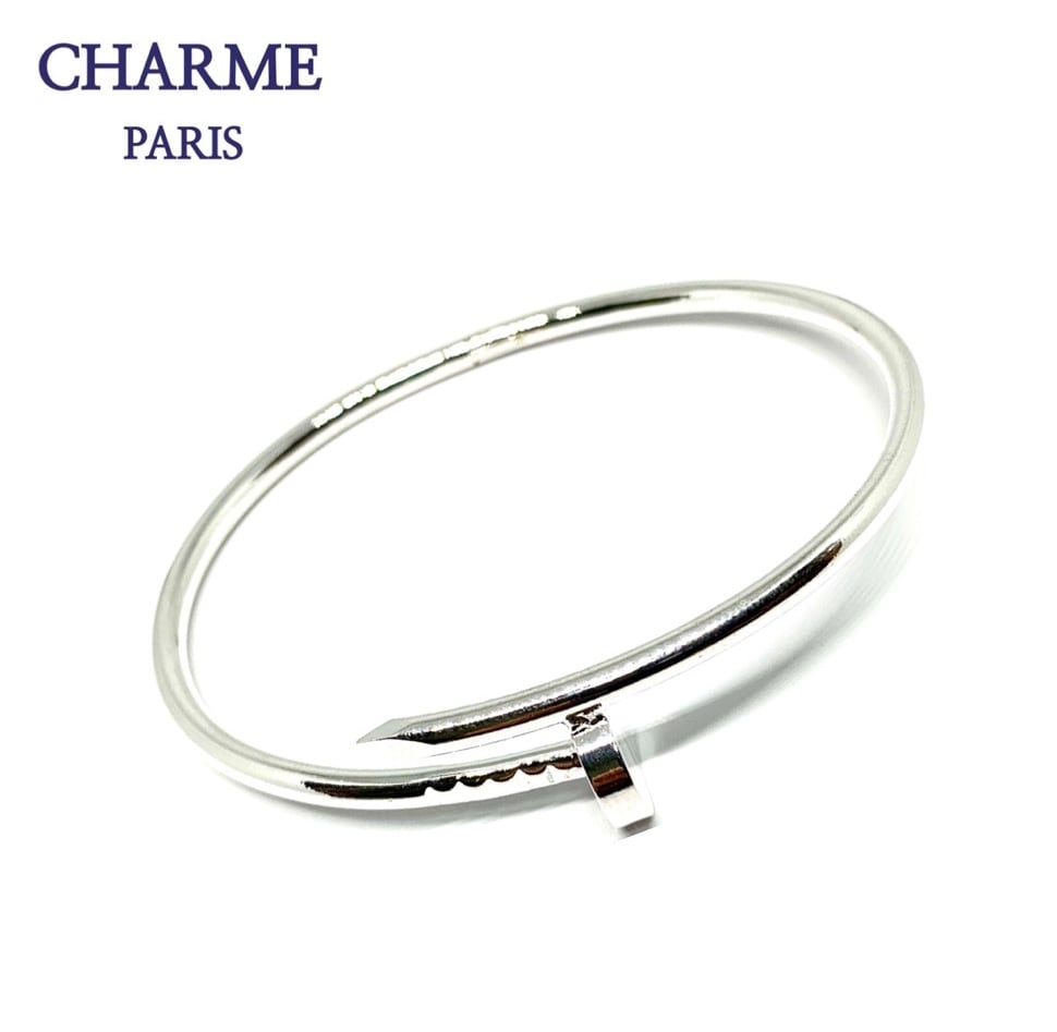 white gold neil bracelet