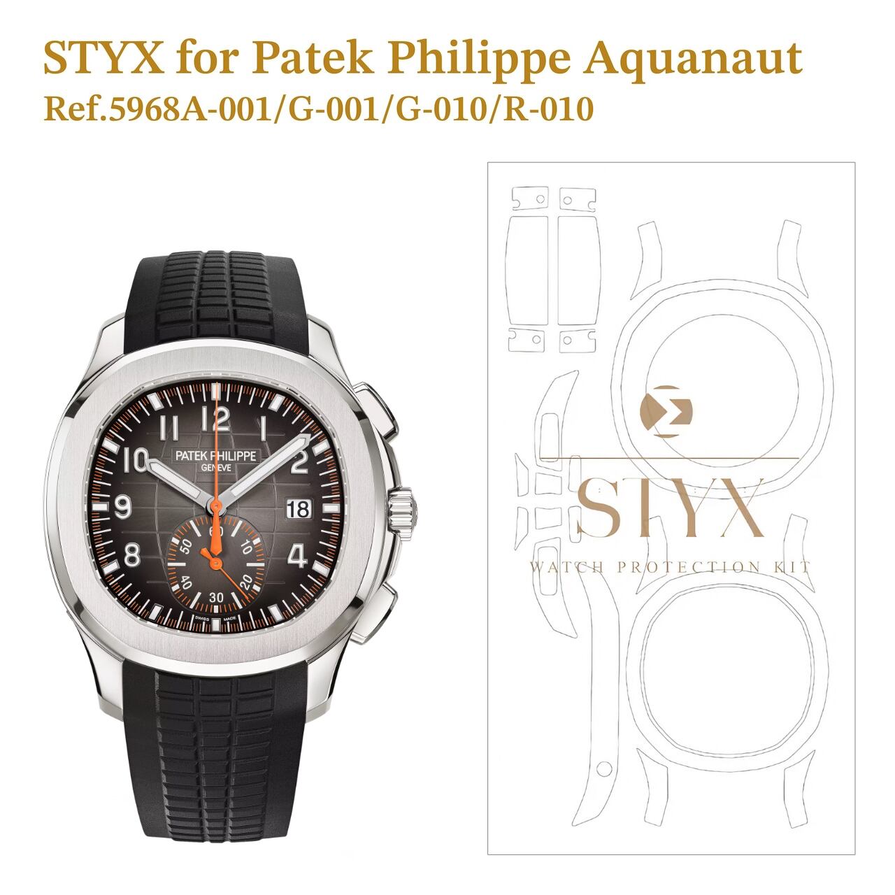 STYX 保護フィルム】for Audemars Piguet Royal Oak 41mm 15500/15510