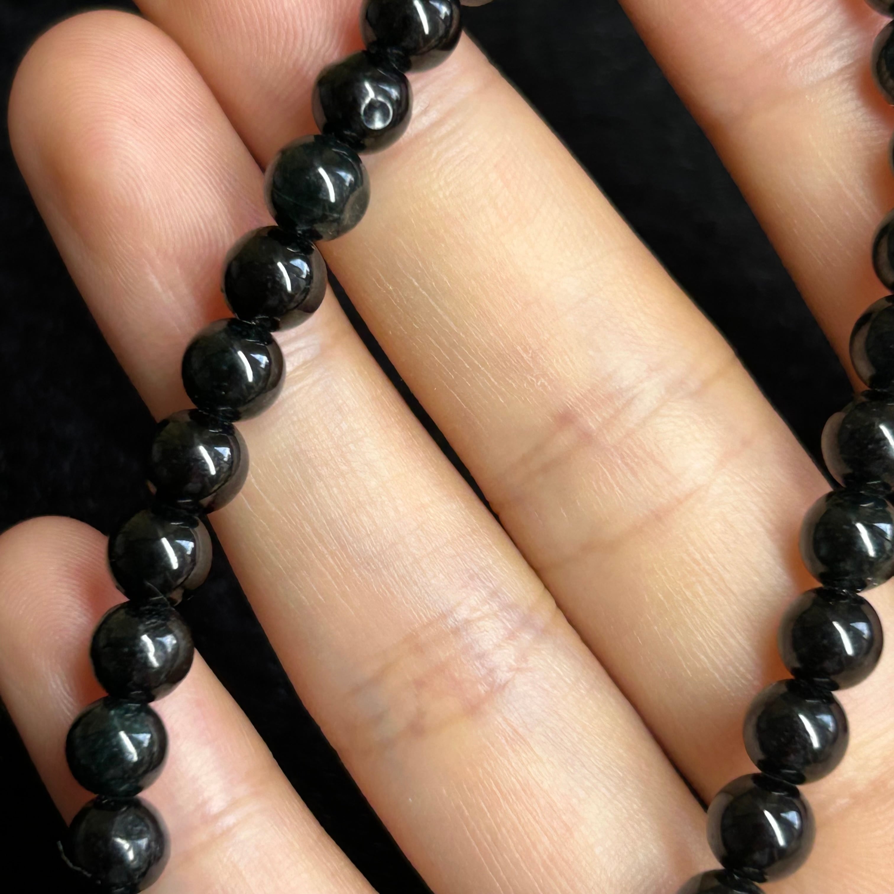 本翡翠ブレスレット 黒翡翠 ミャンマー産 セール品 | FARBE