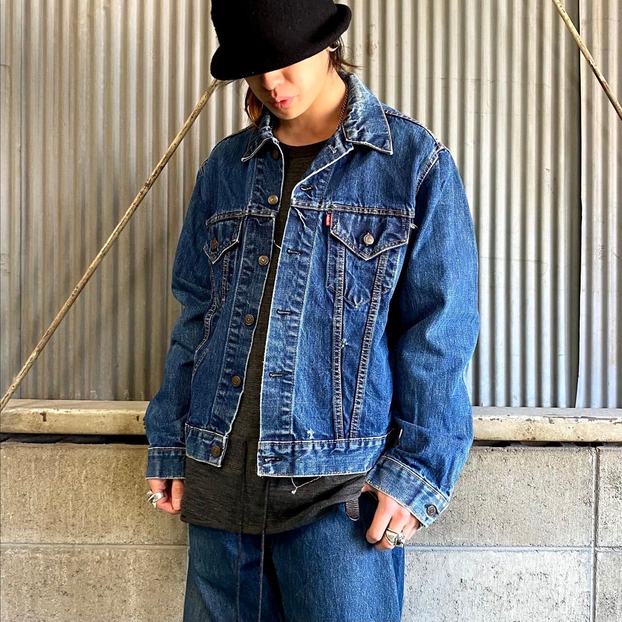 70s Levi's 70505 small e care tag - アウター