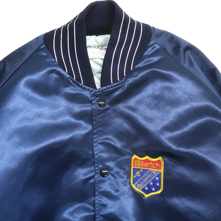 古着 DeLONG 中綿キルティング ナイロンスタジャン ナイロンジャケット