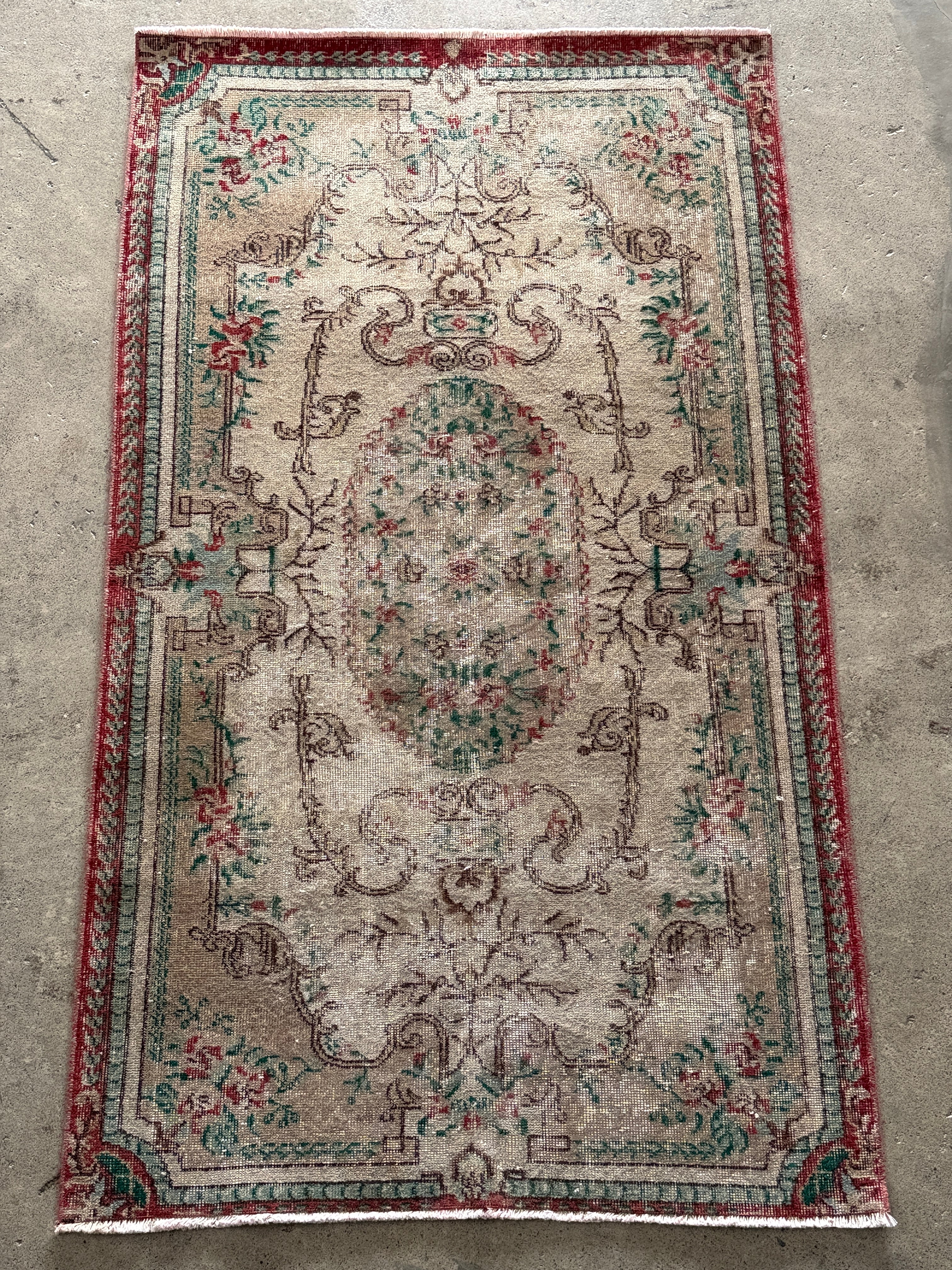 【送料込み】ヴィンテージ トルコラグ イスパルタ絨毯 115x200 TRB3868