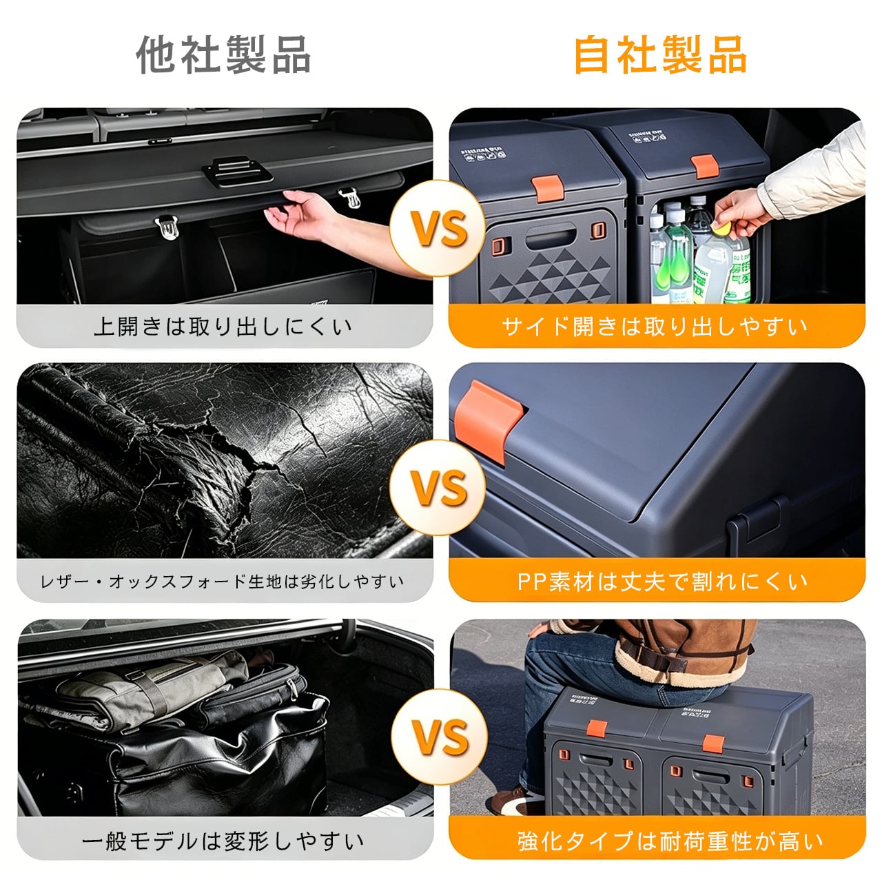 エアラインシリーズ　収納ボックス H89 .車載収納ボックス トランク整理ボックス 車内用品収納ケース 車の