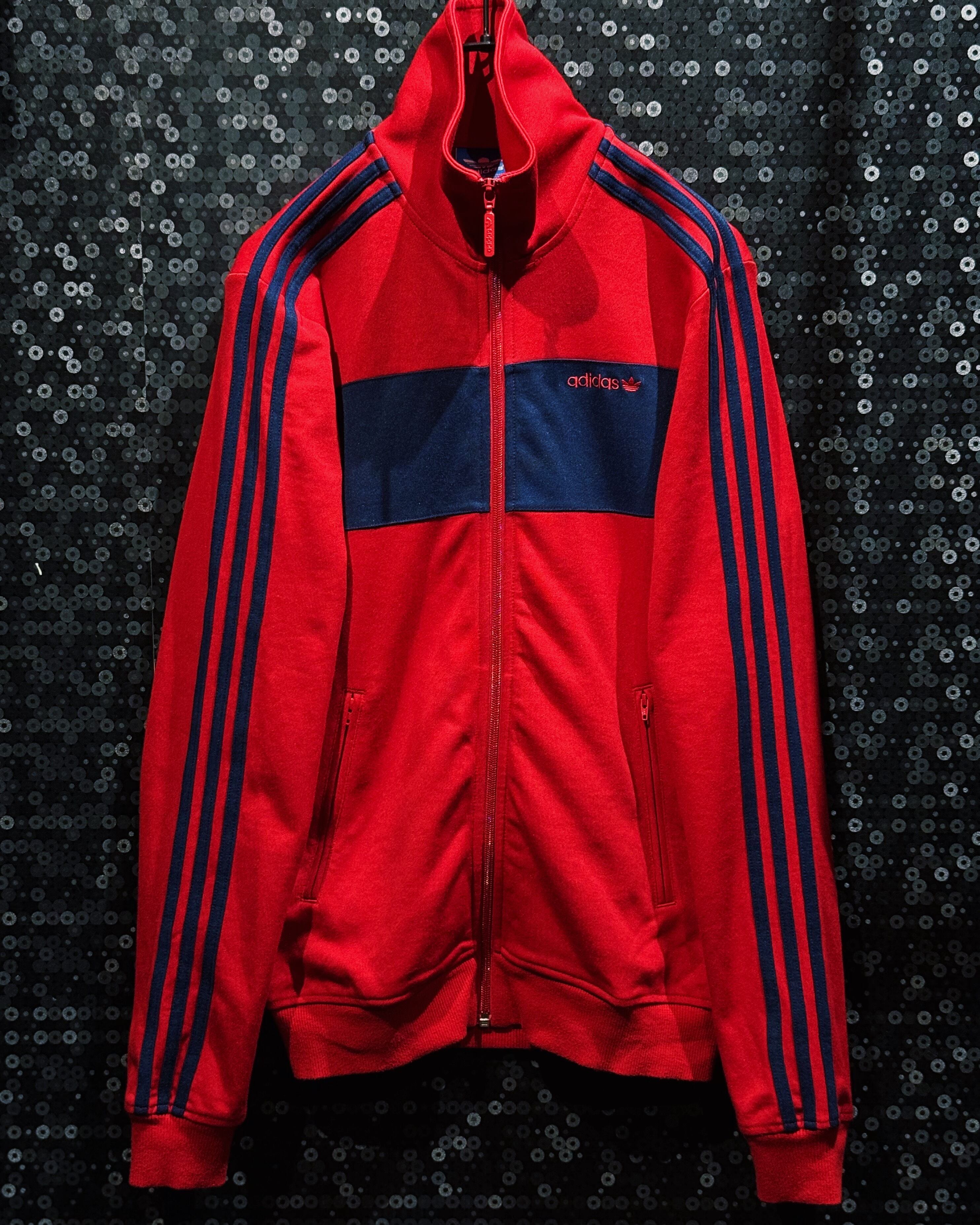 【ÆIEM】"adidas Originals"vintage Red × Navy Panel Track Jacket