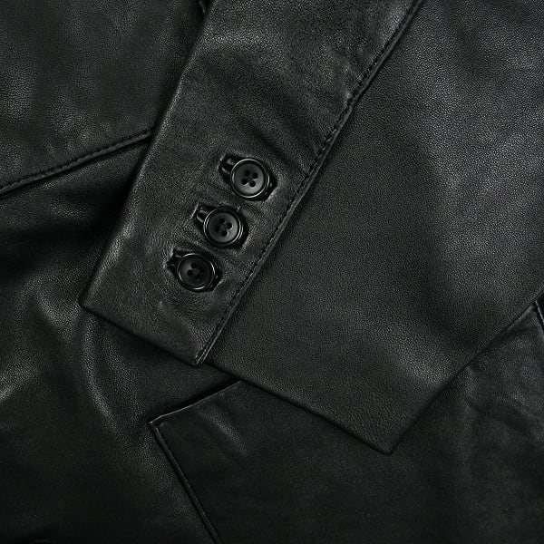 Size【S】 SUPREME シュプリーム 25FW Leather Blazer Black