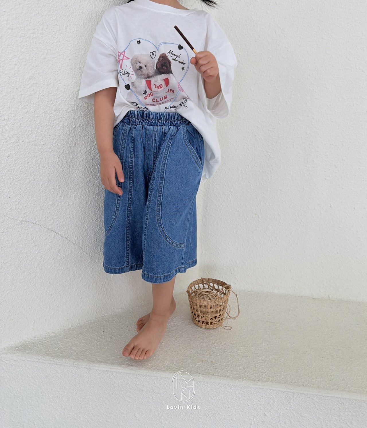 [Lovin' Kids] Two-cut Bermuda Pants / [러빈] 투절개버뮤다팬츠