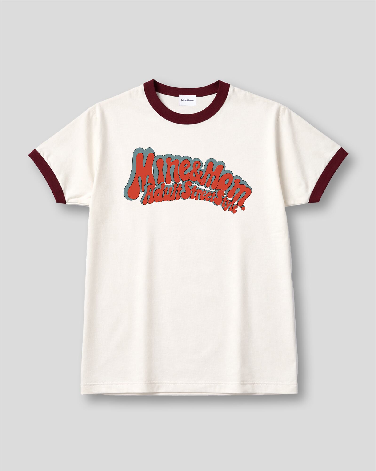 LP MM LOGO RINGER TEE BURGUNDY