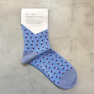 [ to.iro ] Bicolor Dot SOCKS