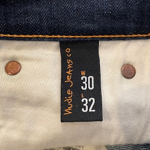 【Nudie Jeans】イタリア製 デニム Thin Finn シンフィン W30 L32 テーパード ジーンズ ヌーディージーンズ