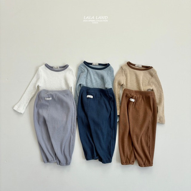 【予約】b. Modal Rib Top & Bottom Set