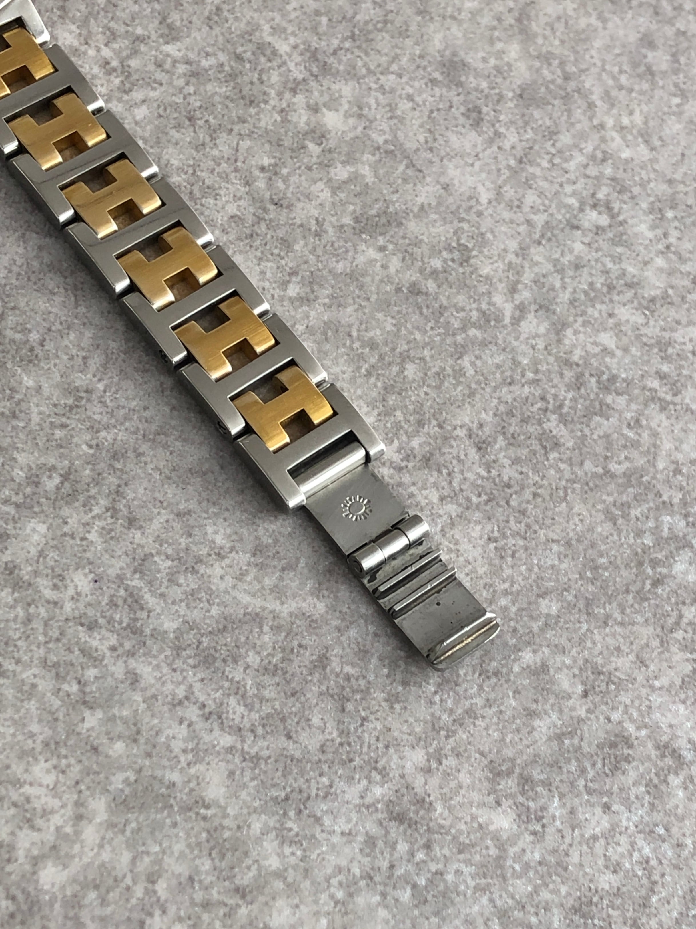 HERMES エルメス クリッパー 腕時計 ゴールド シルバー ステンレス