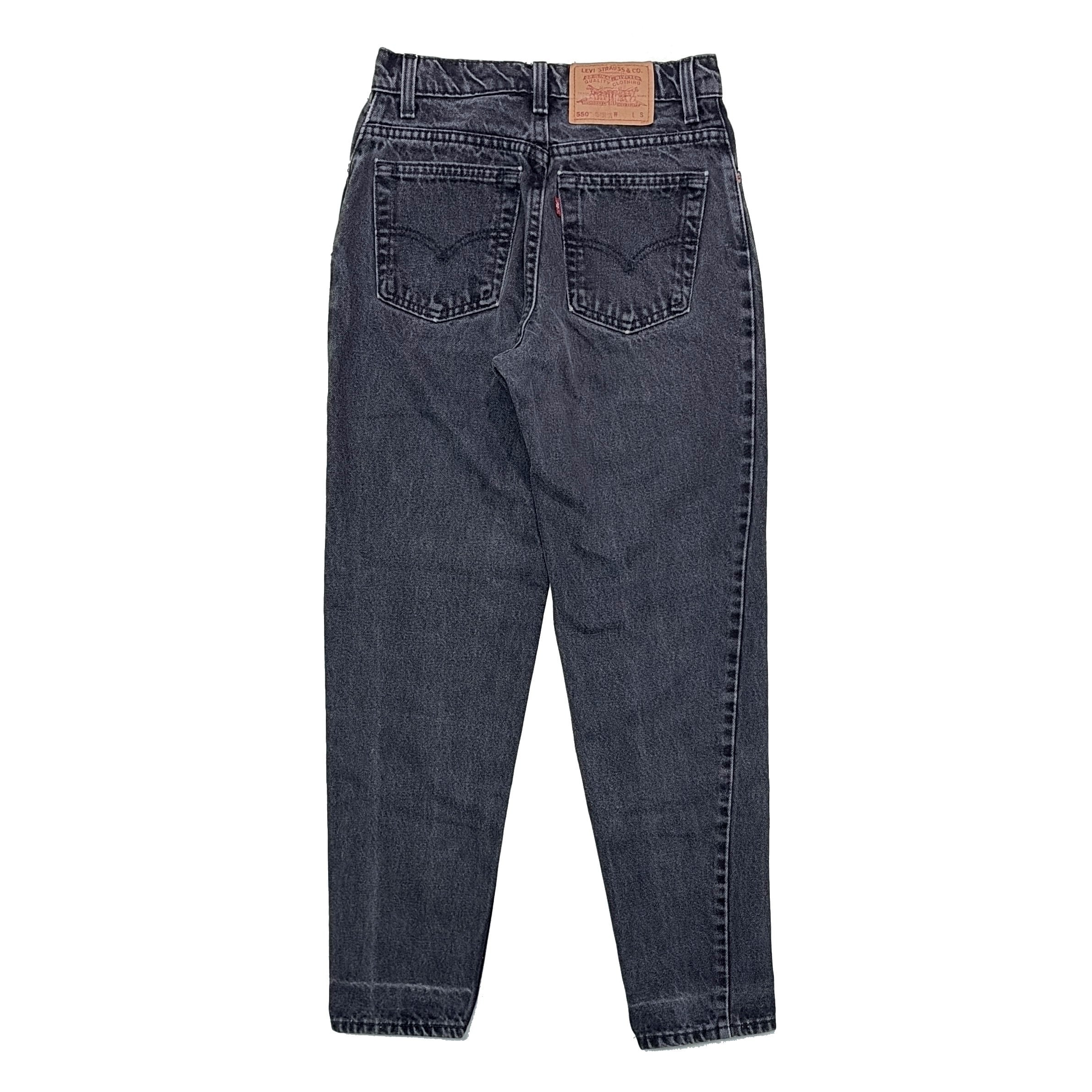 90s LEVIS リーバイス 550 後染め ブラック デニム パンツ サルファ 