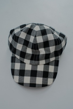 【TSTS】GINGHAM WOOL DRAWSTRING CAP