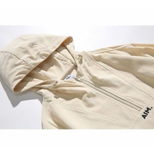 Half zip hooded anorak jacket 1253