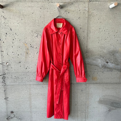 japan vintage OLD SANYO red polyester coat