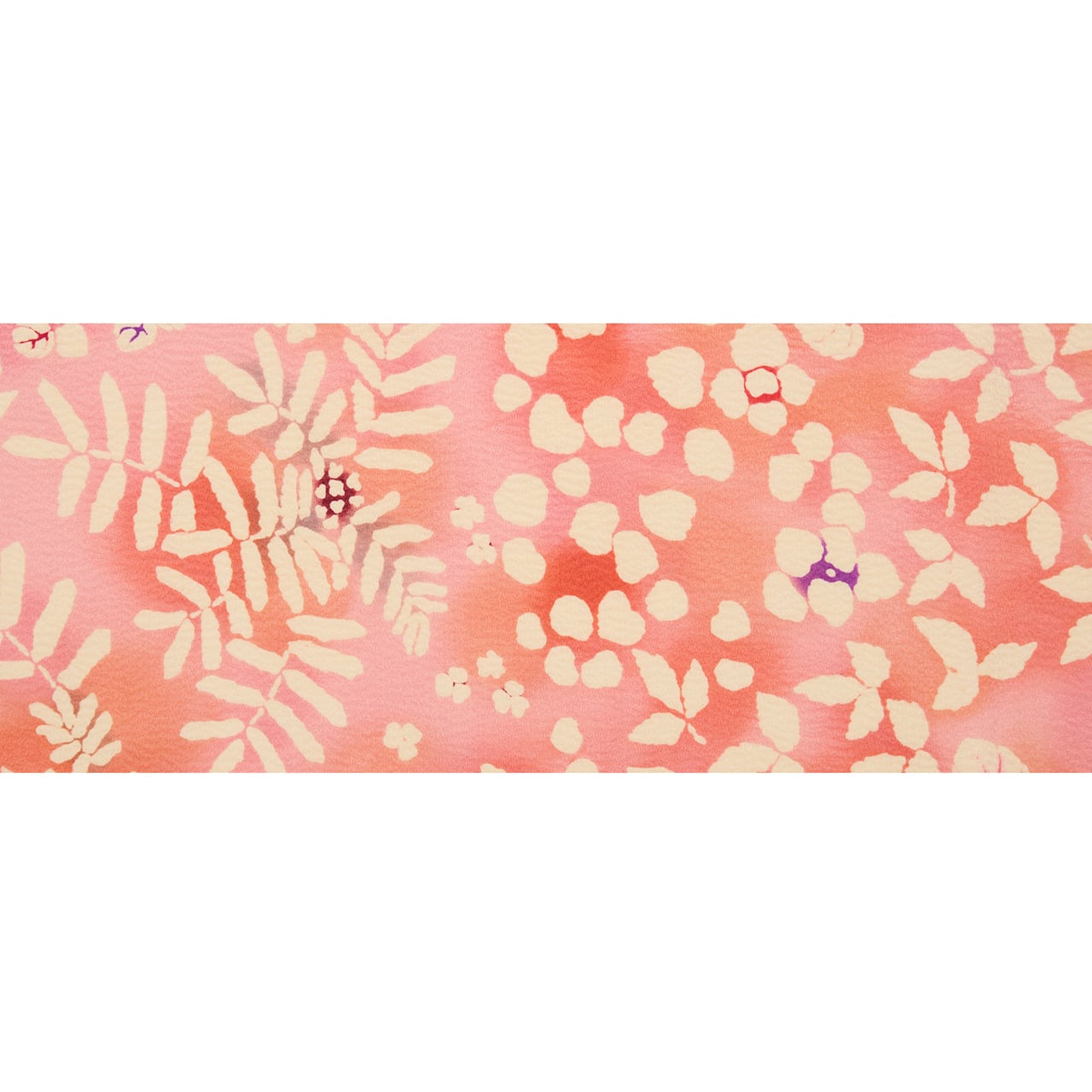 名古屋帯 伊砂利彦 作家 染め帯 型染め 型絵染め 伊砂利彦 草花の模様 型染名古屋帯【未着用品】 | かわの屋