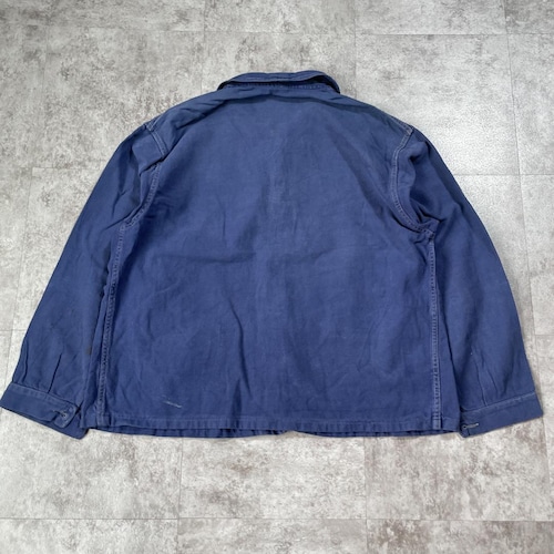 50s LABOR フェード コットンツイル フレンチワークジャケット 詳細写真13