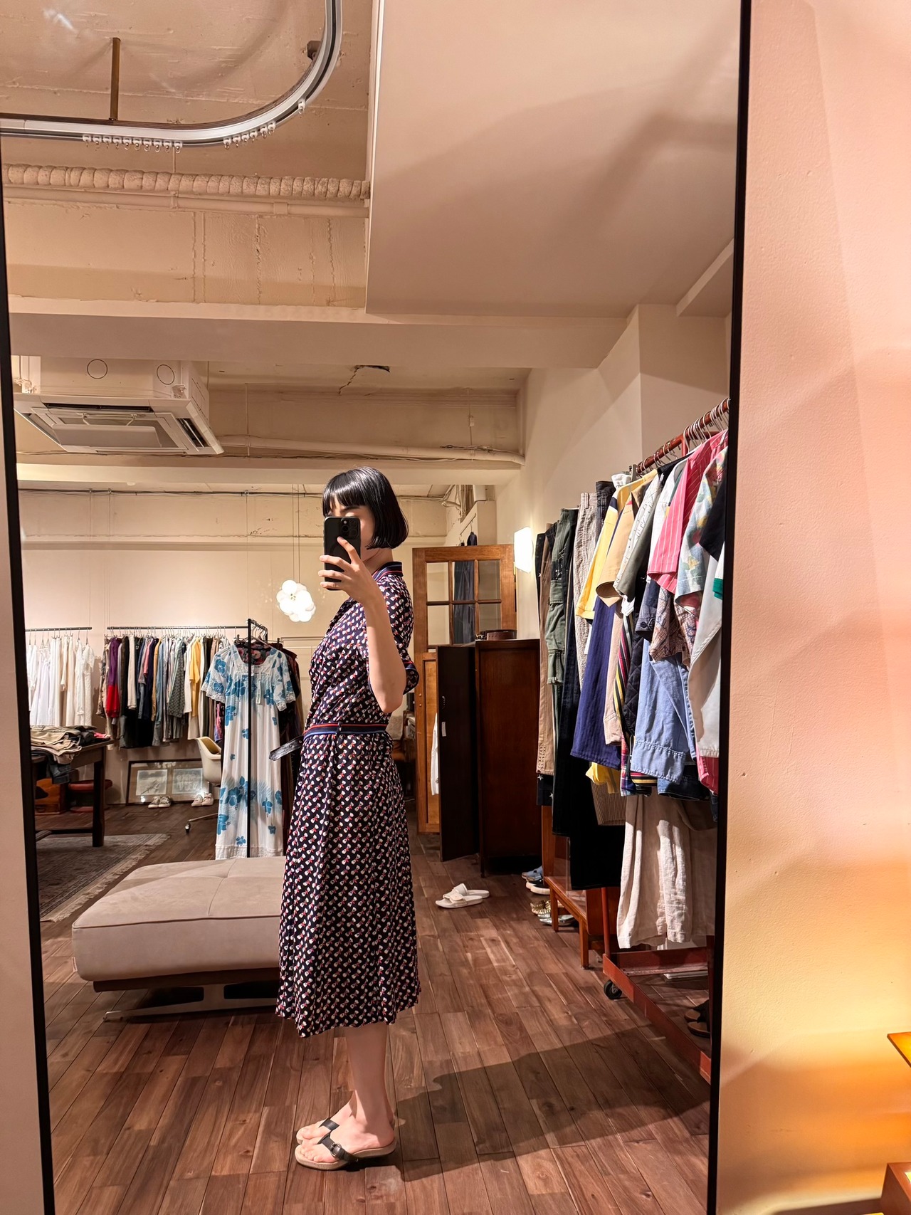 1970's~80'S HANRO SWISS製 ヴィンテージドレス