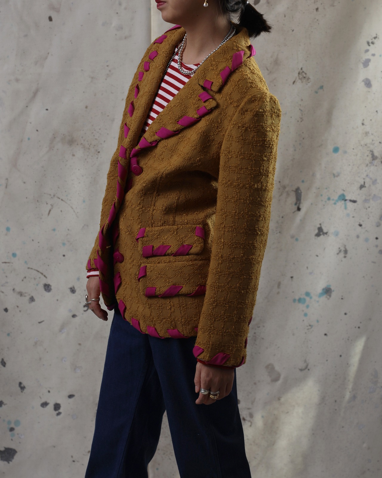 1980's Valentino / Tweed Jacket