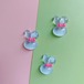 氷透キノコチューリップ花のアクセサリーパーツ