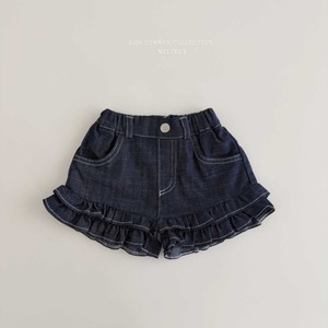 予約 :Melikey tutu frill shorts (denim)〔melikey〕