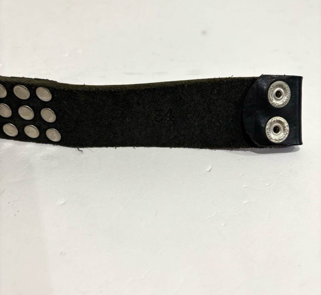 小物 ARMANI Triple Pyramid Studs Belt CHROME HEARTS クロムハーツTRIPLE ROW PYRAMID STUDS BELT