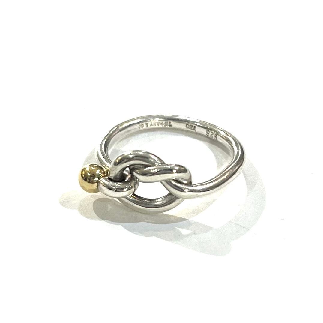 TIFFANY&CO】2337 結コンビツイストノットリング 14-15号／シルバー925