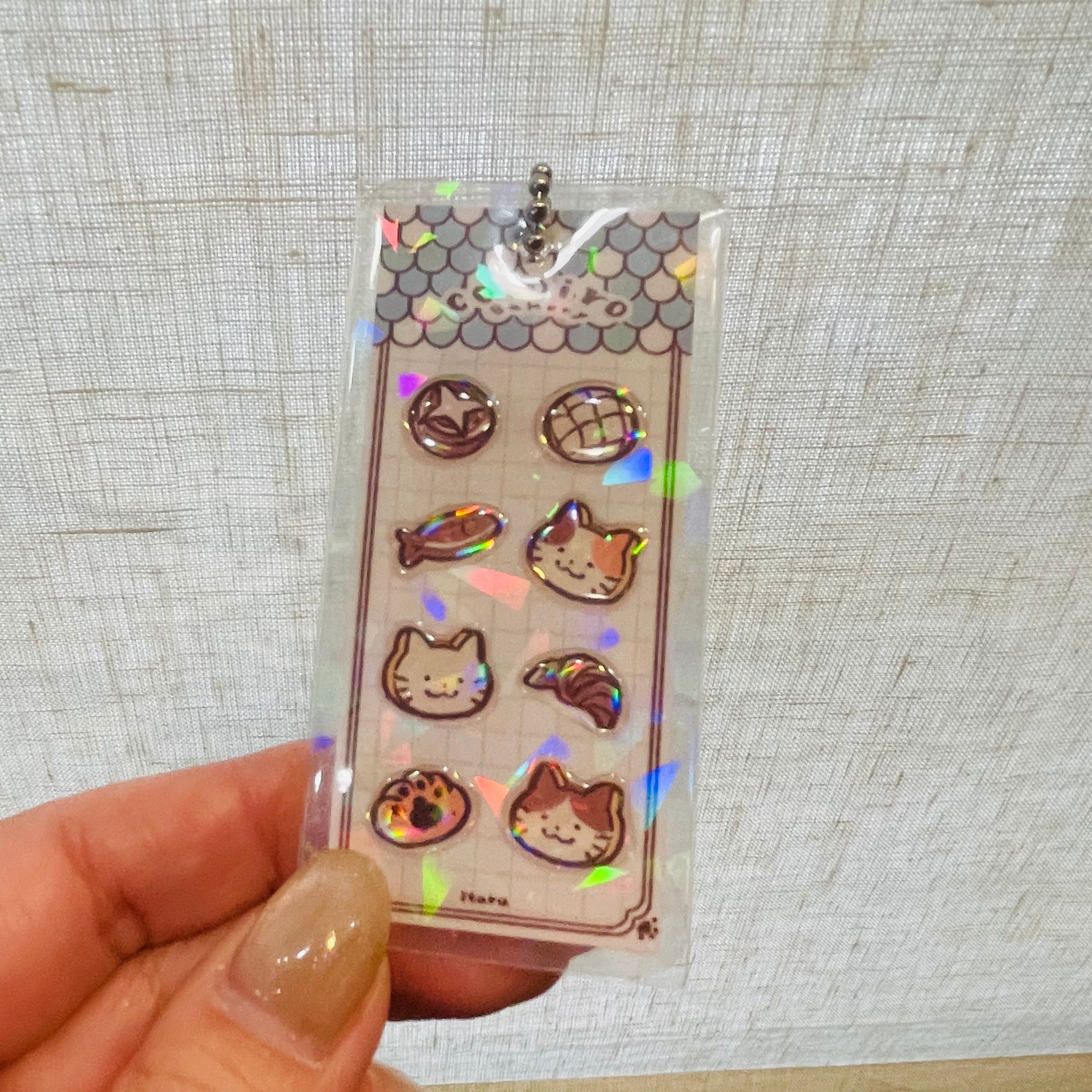Oコトイロベーカリー｜ぷっくりシール風チャーム｜ 猫雑貨 猫モチーフ 猫グッズ アクセサリー ミニチュア