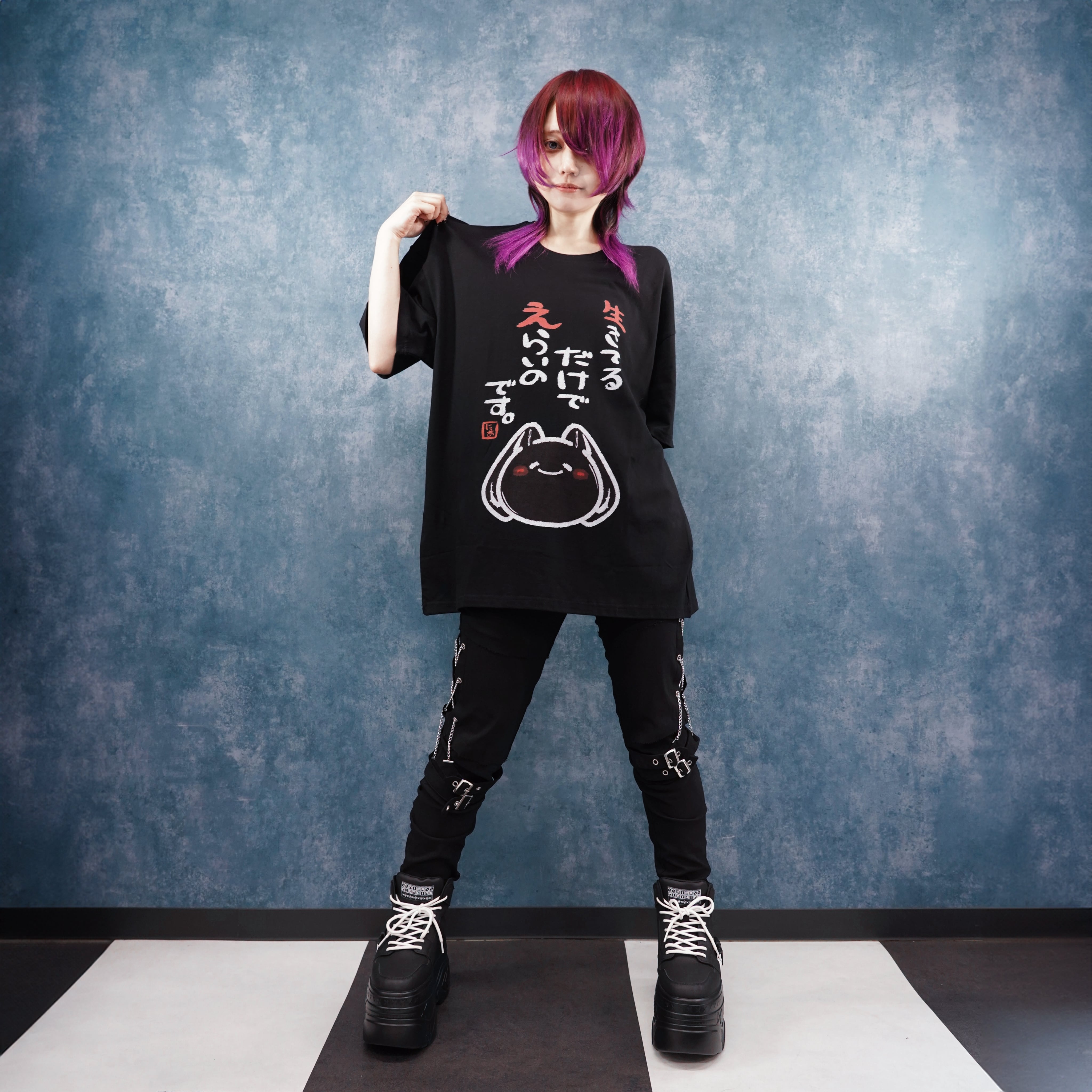【未着用品】KUROYUME 20周年 地獄ノ三夜 Tシャツ フリーサイズ 早い者勝ち777プレゼント》COTTON 100% CUTSEW【生きてるだけでえらい