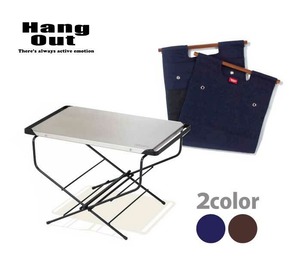 【送料無料】Hang Out ハングアウト ファイヤーサイドテーブル ( ステンレストップ FRT-5031ST ) ＆ ログキャリー（LGC-400） セット 焚火