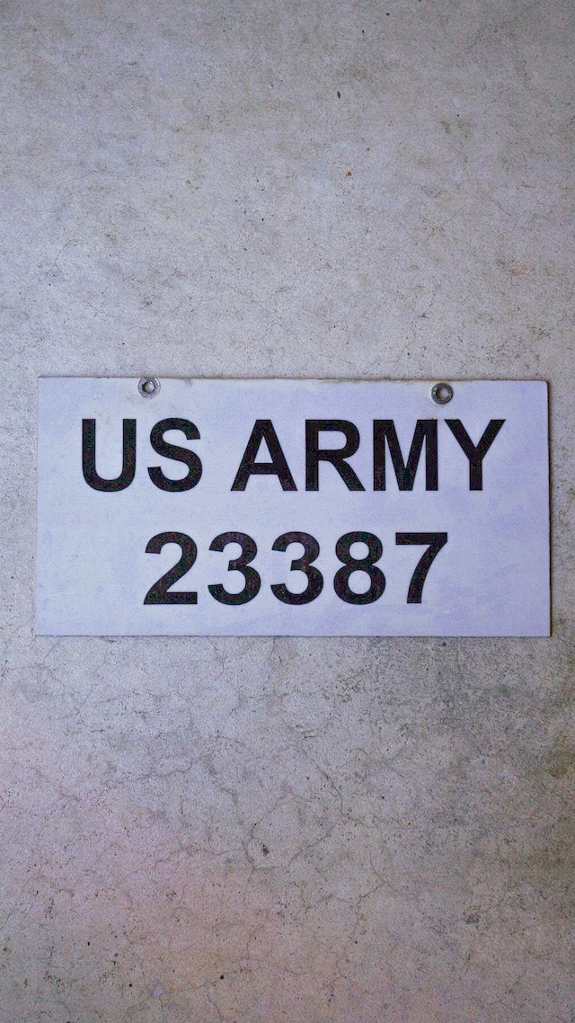 【1990s】米軍(アメリカ軍) ライセンス プレート《ナンバープレート U.S. Army 実物 ミリタリー ヴィンテージ》